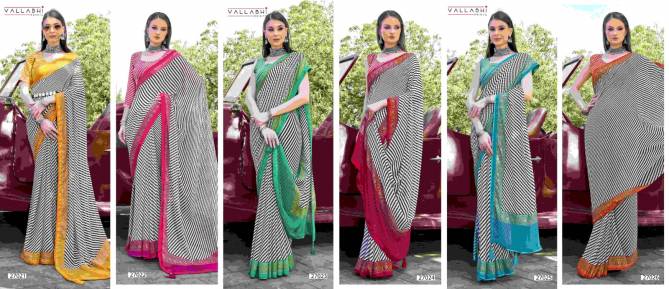 Aleemah By Vallabhi Georgette Designer Printed Sarees Wholesale Shop In Surat